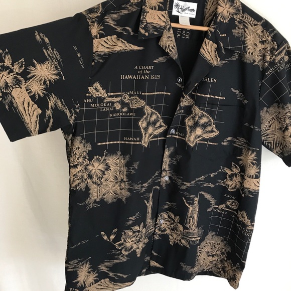 Vintage Howie Hawaiian Button Up Shirt Sz XL - Picture 4 of 6